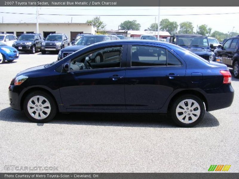 Nautical Blue Metallic / Dark Charcoal 2007 Toyota Yaris Sedan