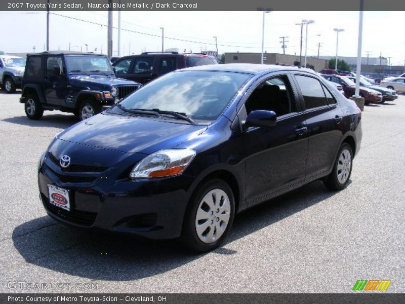 Nautical Blue Metallic / Dark Charcoal 2007 Toyota Yaris Sedan