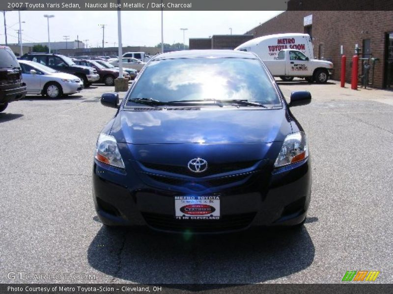 Nautical Blue Metallic / Dark Charcoal 2007 Toyota Yaris Sedan