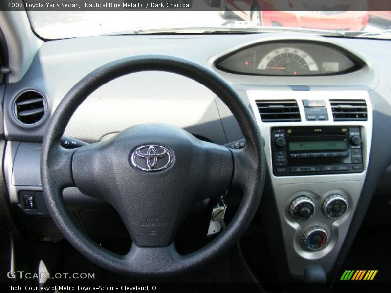 Nautical Blue Metallic / Dark Charcoal 2007 Toyota Yaris Sedan