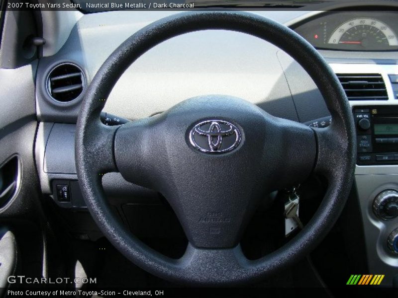 Nautical Blue Metallic / Dark Charcoal 2007 Toyota Yaris Sedan