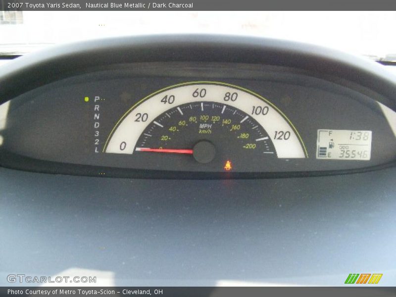 Nautical Blue Metallic / Dark Charcoal 2007 Toyota Yaris Sedan