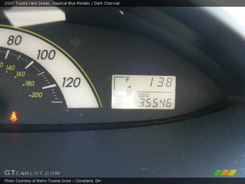 Nautical Blue Metallic / Dark Charcoal 2007 Toyota Yaris Sedan