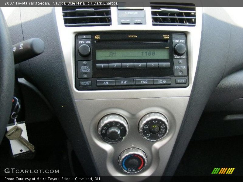 Nautical Blue Metallic / Dark Charcoal 2007 Toyota Yaris Sedan