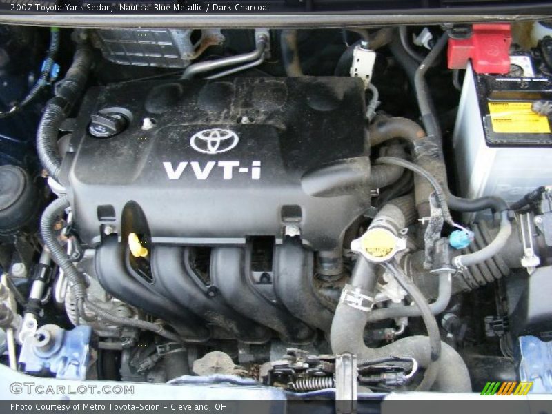 Nautical Blue Metallic / Dark Charcoal 2007 Toyota Yaris Sedan