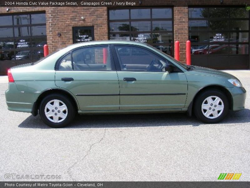 Galapagos Green / Ivory Beige 2004 Honda Civic Value Package Sedan