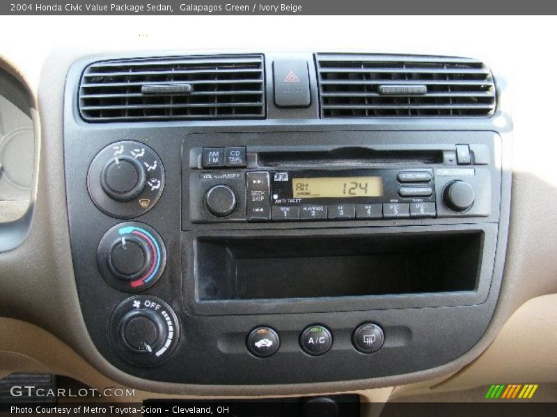 Galapagos Green / Ivory Beige 2004 Honda Civic Value Package Sedan