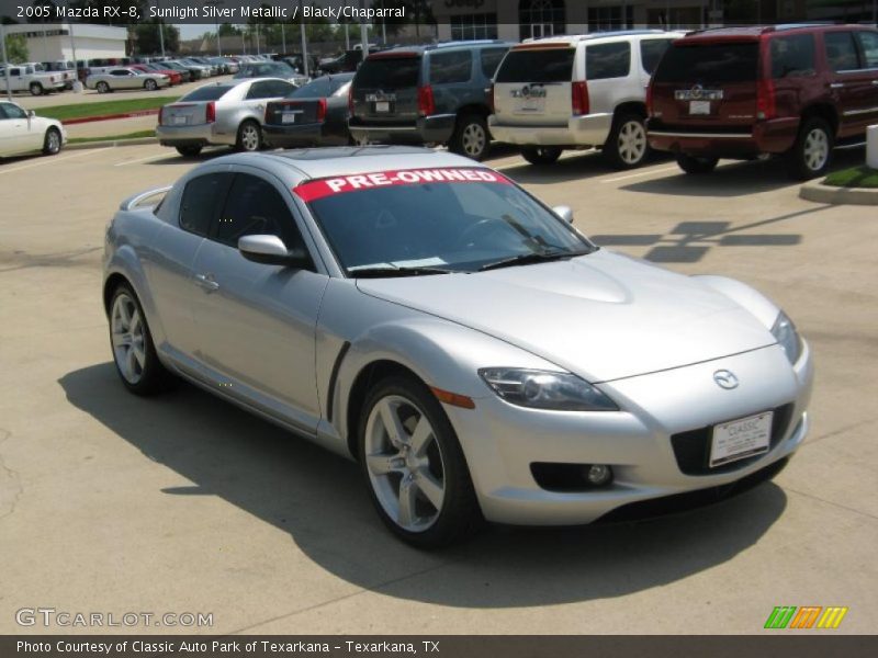 Sunlight Silver Metallic / Black/Chaparral 2005 Mazda RX-8