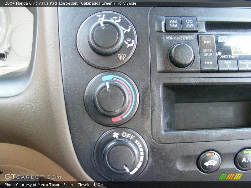 Galapagos Green / Ivory Beige 2004 Honda Civic Value Package Sedan