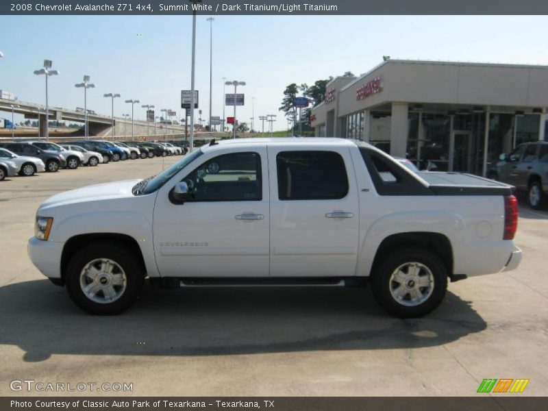 Summit White / Dark Titanium/Light Titanium 2008 Chevrolet Avalanche Z71 4x4