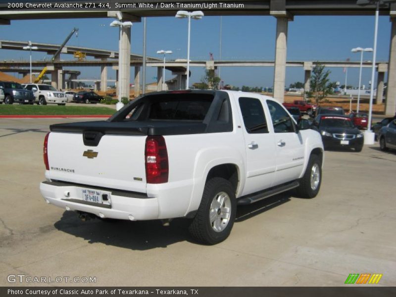 Summit White / Dark Titanium/Light Titanium 2008 Chevrolet Avalanche Z71 4x4