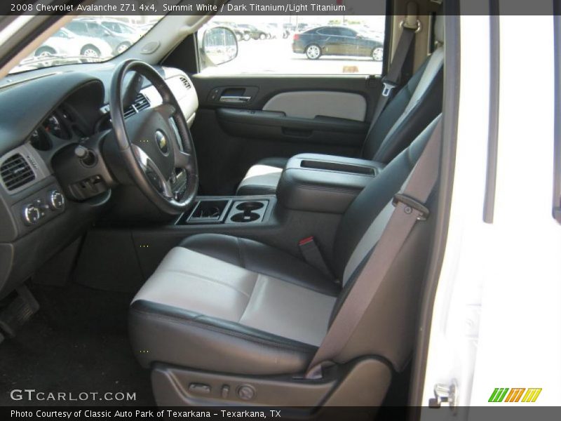 Summit White / Dark Titanium/Light Titanium 2008 Chevrolet Avalanche Z71 4x4
