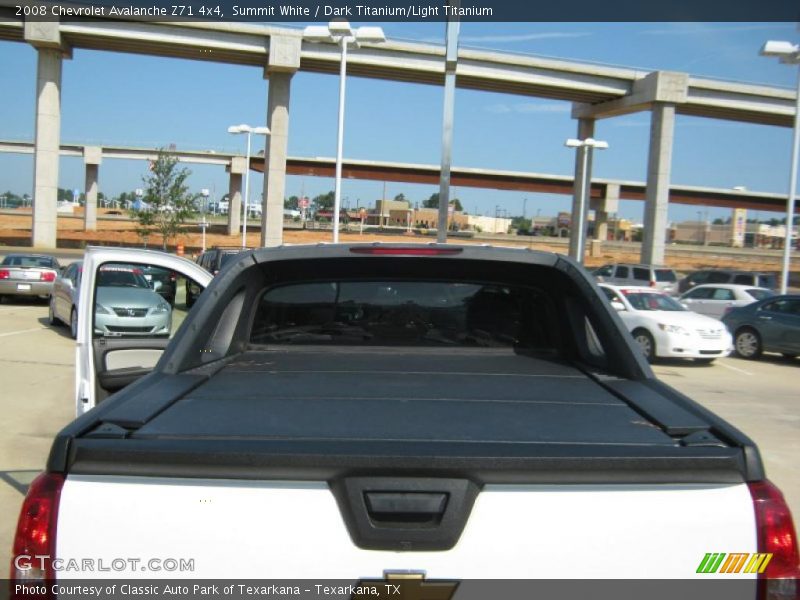 Summit White / Dark Titanium/Light Titanium 2008 Chevrolet Avalanche Z71 4x4