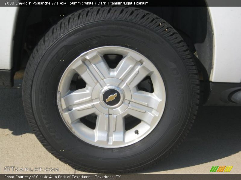Summit White / Dark Titanium/Light Titanium 2008 Chevrolet Avalanche Z71 4x4