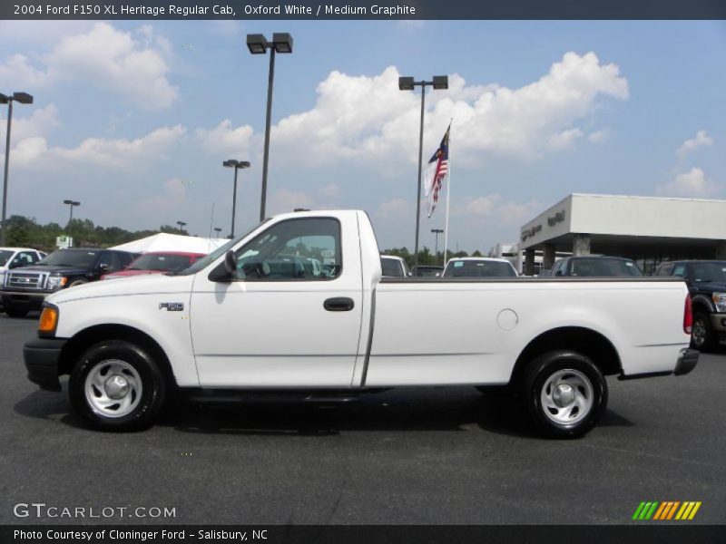 Oxford White / Medium Graphite 2004 Ford F150 XL Heritage Regular Cab