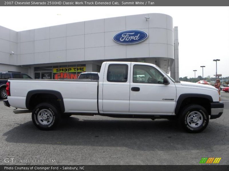 Summit White / Tan 2007 Chevrolet Silverado 2500HD Classic Work Truck Extended Cab