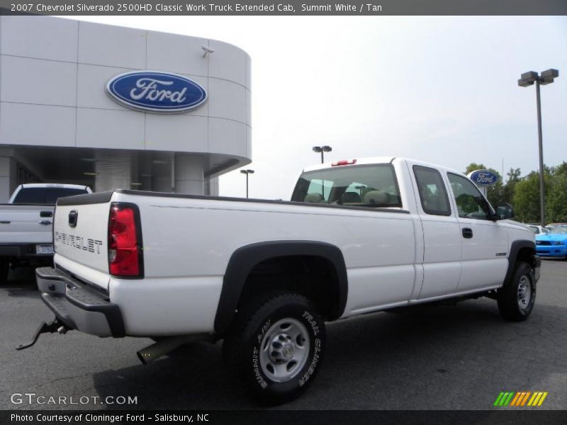 Summit White / Tan 2007 Chevrolet Silverado 2500HD Classic Work Truck Extended Cab