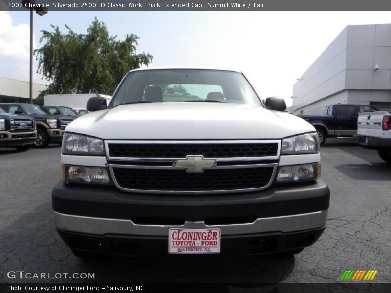 Summit White / Tan 2007 Chevrolet Silverado 2500HD Classic Work Truck Extended Cab
