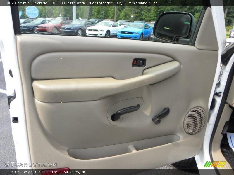 Summit White / Tan 2007 Chevrolet Silverado 2500HD Classic Work Truck Extended Cab