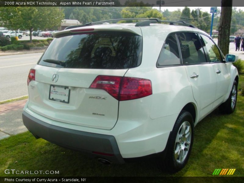 Aspen White Pearl / Parchment 2008 Acura MDX Technology