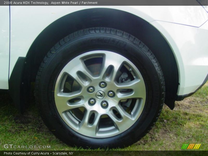 Aspen White Pearl / Parchment 2008 Acura MDX Technology