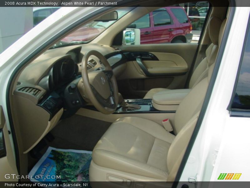 Aspen White Pearl / Parchment 2008 Acura MDX Technology
