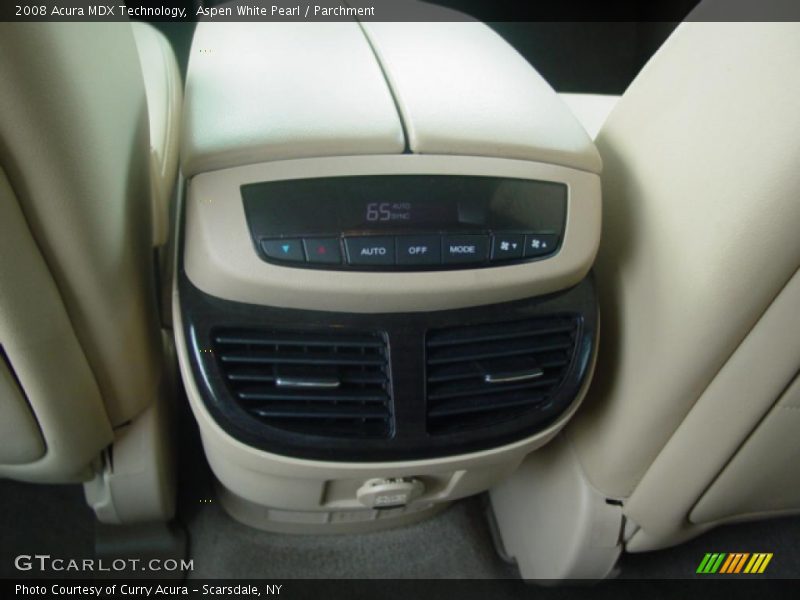 Aspen White Pearl / Parchment 2008 Acura MDX Technology