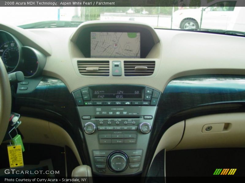 Aspen White Pearl / Parchment 2008 Acura MDX Technology