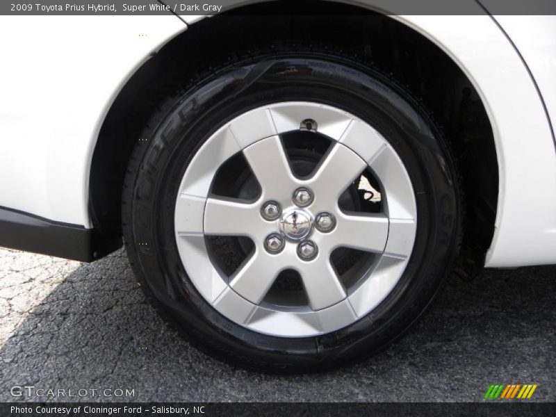 Super White / Dark Gray 2009 Toyota Prius Hybrid