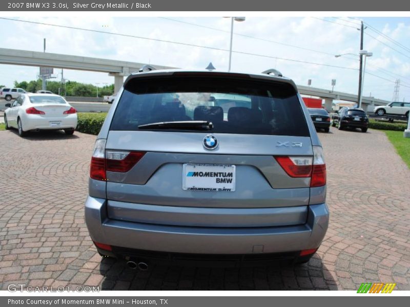 Silver Grey Metallic / Black 2007 BMW X3 3.0si