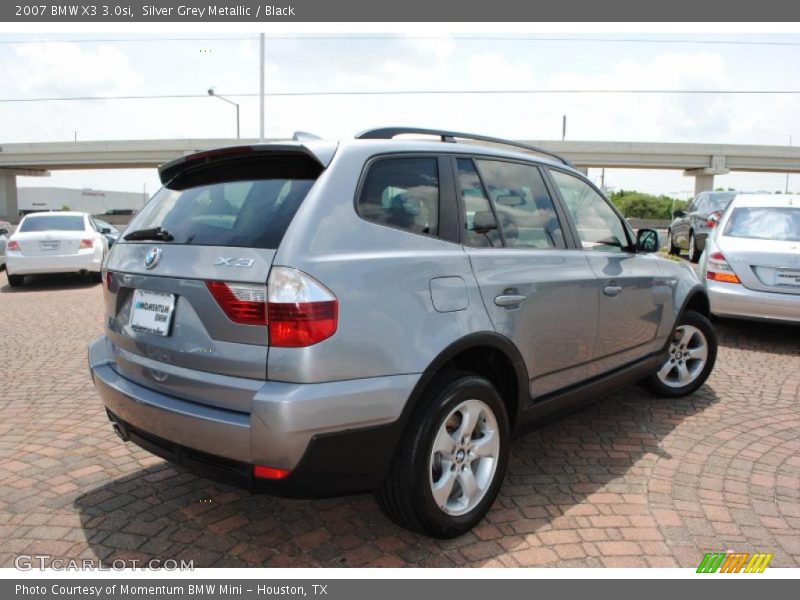 Silver Grey Metallic / Black 2007 BMW X3 3.0si