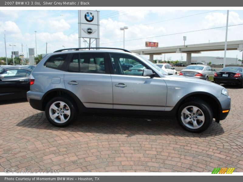 Silver Grey Metallic / Black 2007 BMW X3 3.0si