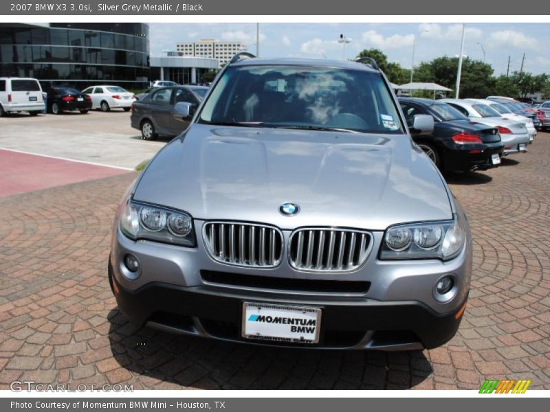 Silver Grey Metallic / Black 2007 BMW X3 3.0si
