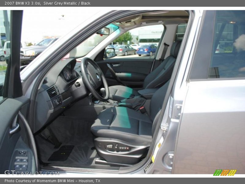 Silver Grey Metallic / Black 2007 BMW X3 3.0si