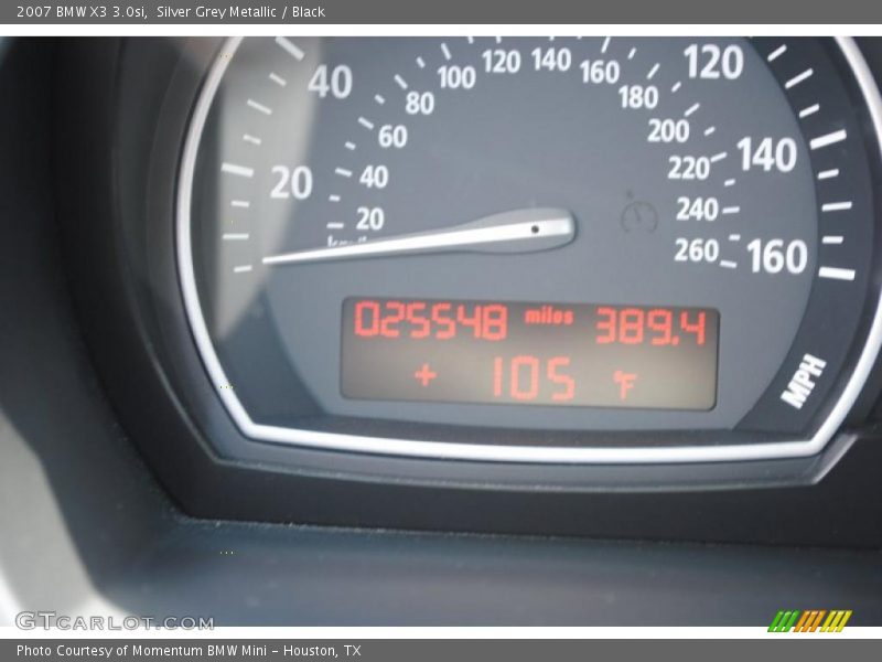 Silver Grey Metallic / Black 2007 BMW X3 3.0si
