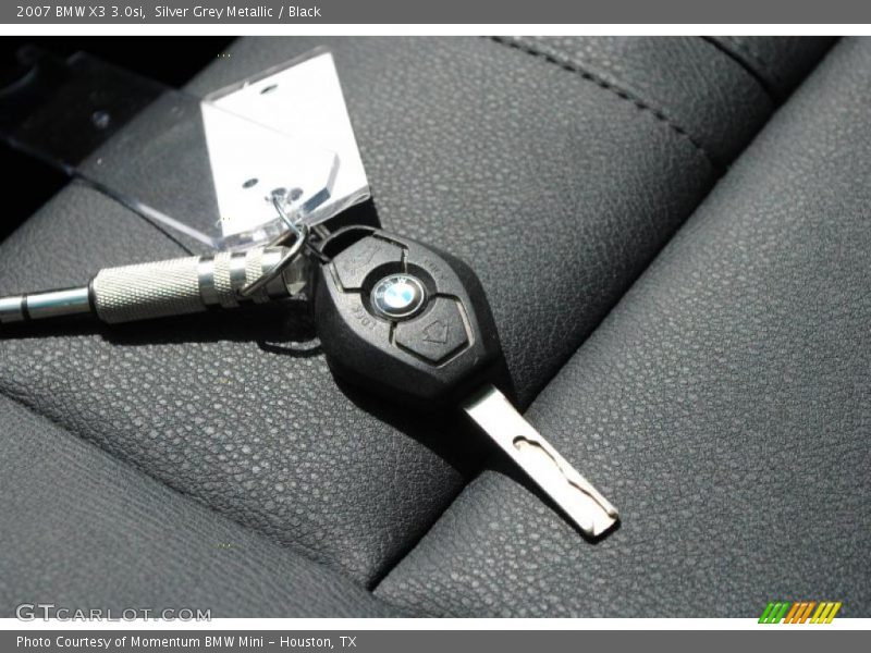 Silver Grey Metallic / Black 2007 BMW X3 3.0si