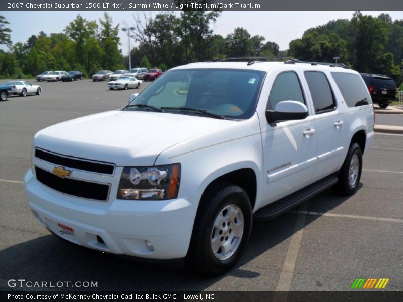 Summit White / Light Titanium/Dark Titanium 2007 Chevrolet Suburban 1500 LT 4x4