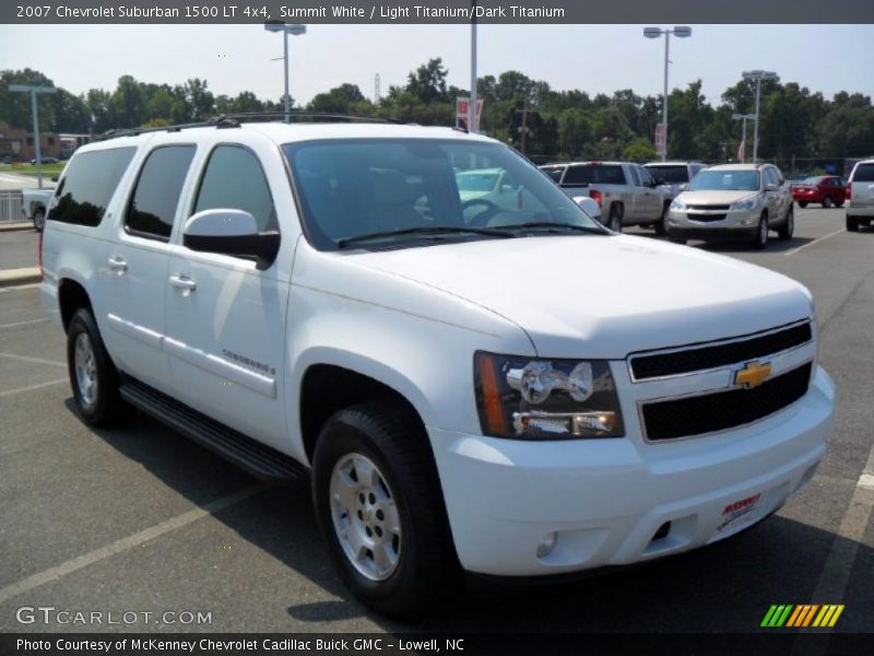 Summit White / Light Titanium/Dark Titanium 2007 Chevrolet Suburban 1500 LT 4x4