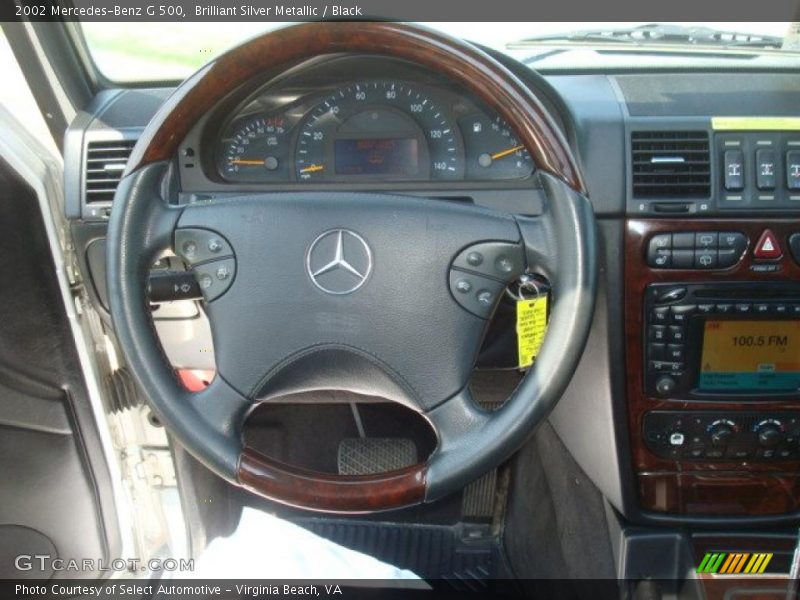 Brilliant Silver Metallic / Black 2002 Mercedes-Benz G 500