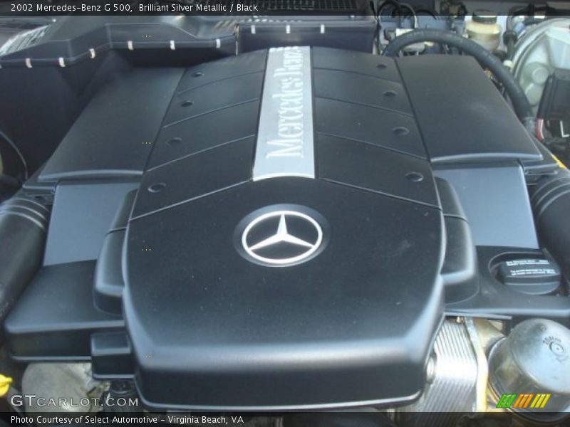 Brilliant Silver Metallic / Black 2002 Mercedes-Benz G 500
