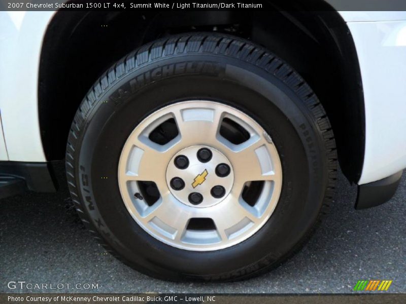 Summit White / Light Titanium/Dark Titanium 2007 Chevrolet Suburban 1500 LT 4x4