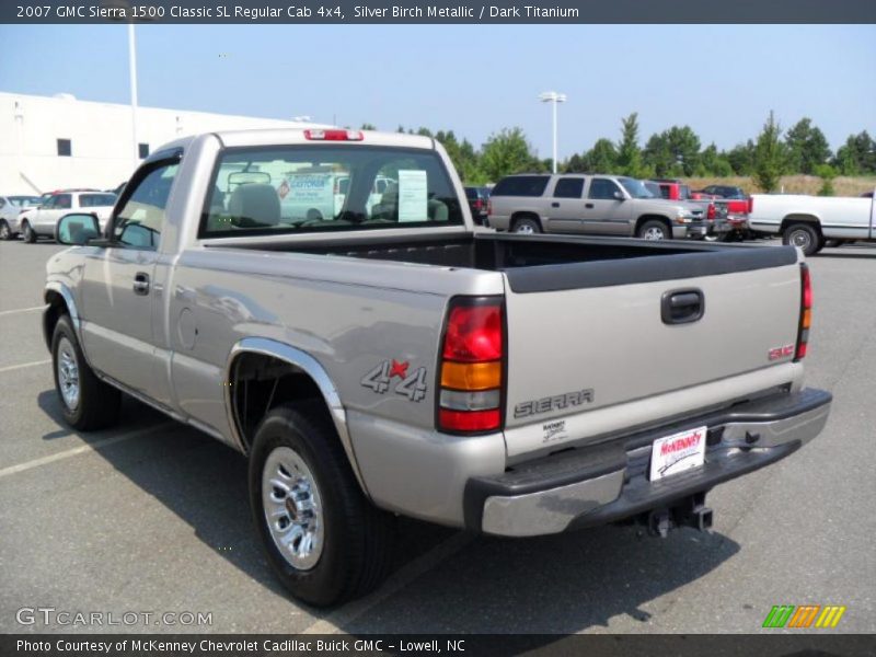 Silver Birch Metallic / Dark Titanium 2007 GMC Sierra 1500 Classic SL Regular Cab 4x4