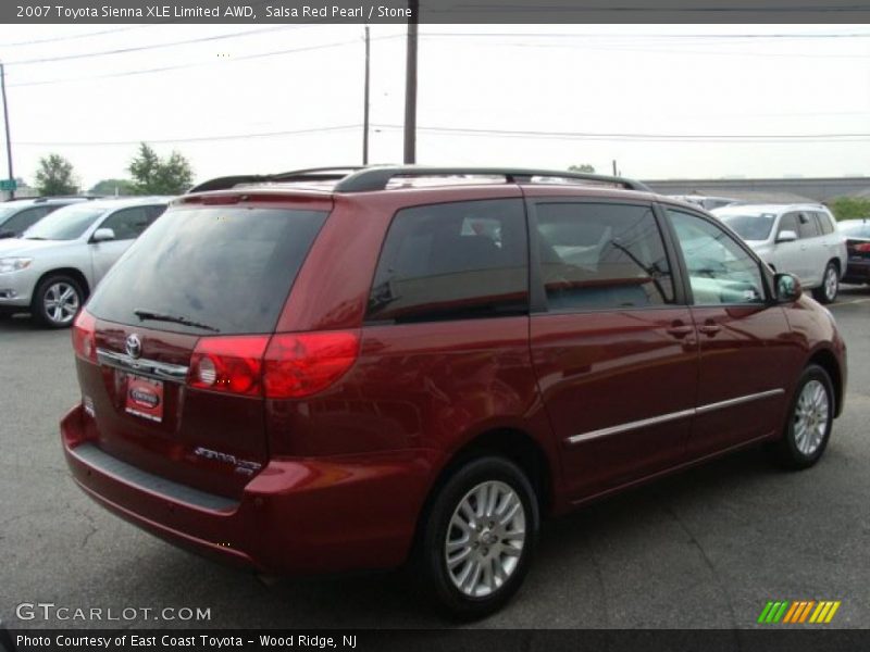 Salsa Red Pearl / Stone 2007 Toyota Sienna XLE Limited AWD