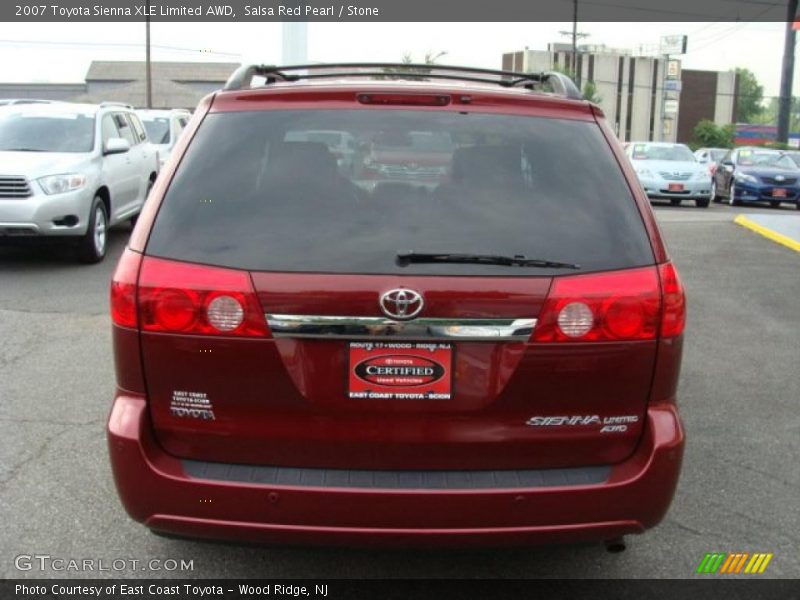 Salsa Red Pearl / Stone 2007 Toyota Sienna XLE Limited AWD