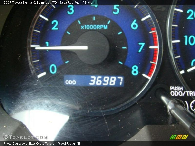 Salsa Red Pearl / Stone 2007 Toyota Sienna XLE Limited AWD