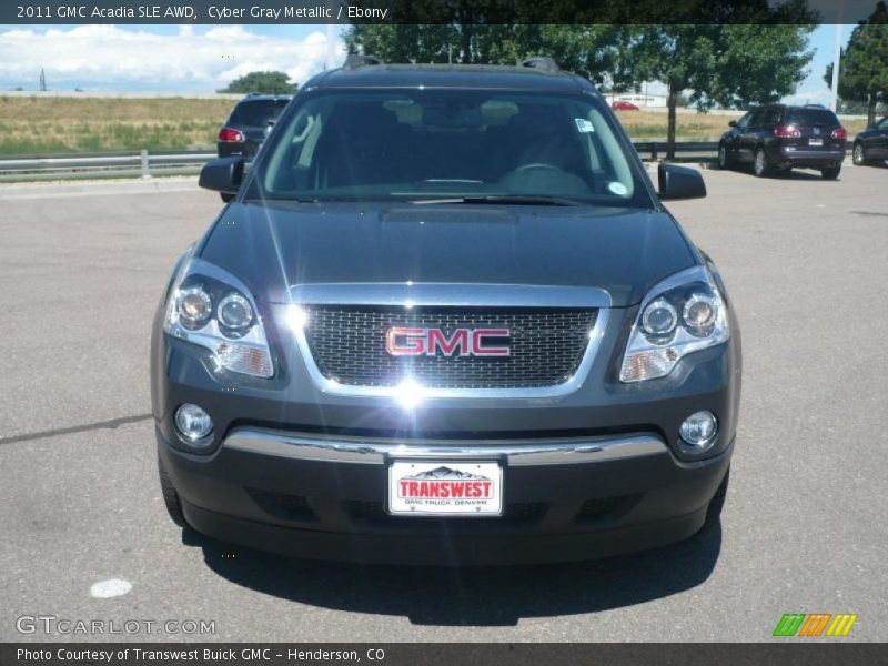 Cyber Gray Metallic / Ebony 2011 GMC Acadia SLE AWD