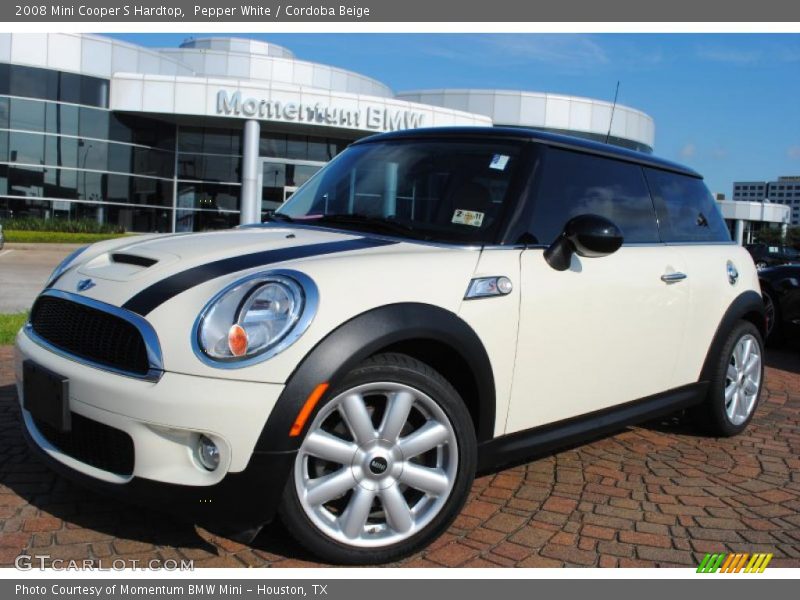 Pepper White / Cordoba Beige 2008 Mini Cooper S Hardtop