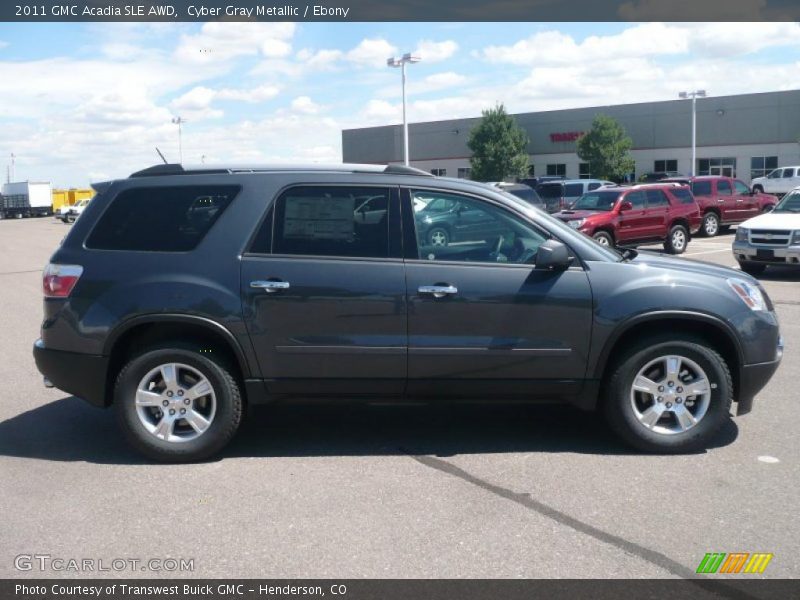 Cyber Gray Metallic / Ebony 2011 GMC Acadia SLE AWD