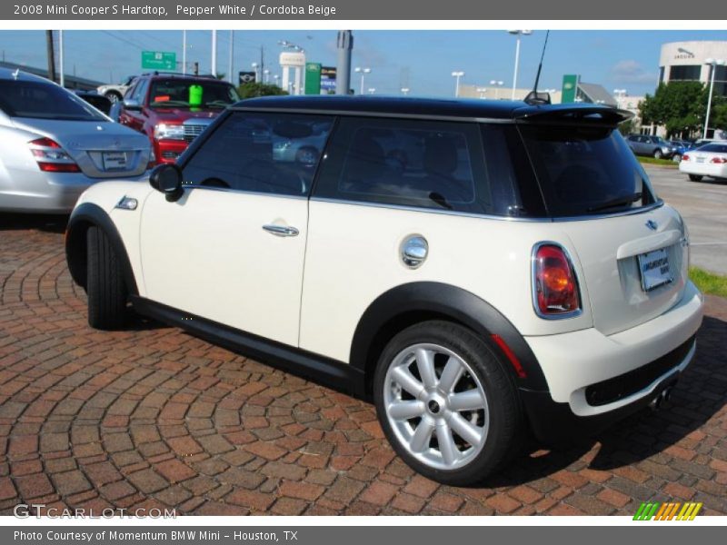 Pepper White / Cordoba Beige 2008 Mini Cooper S Hardtop