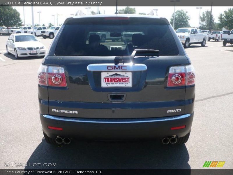 Cyber Gray Metallic / Ebony 2011 GMC Acadia SLE AWD